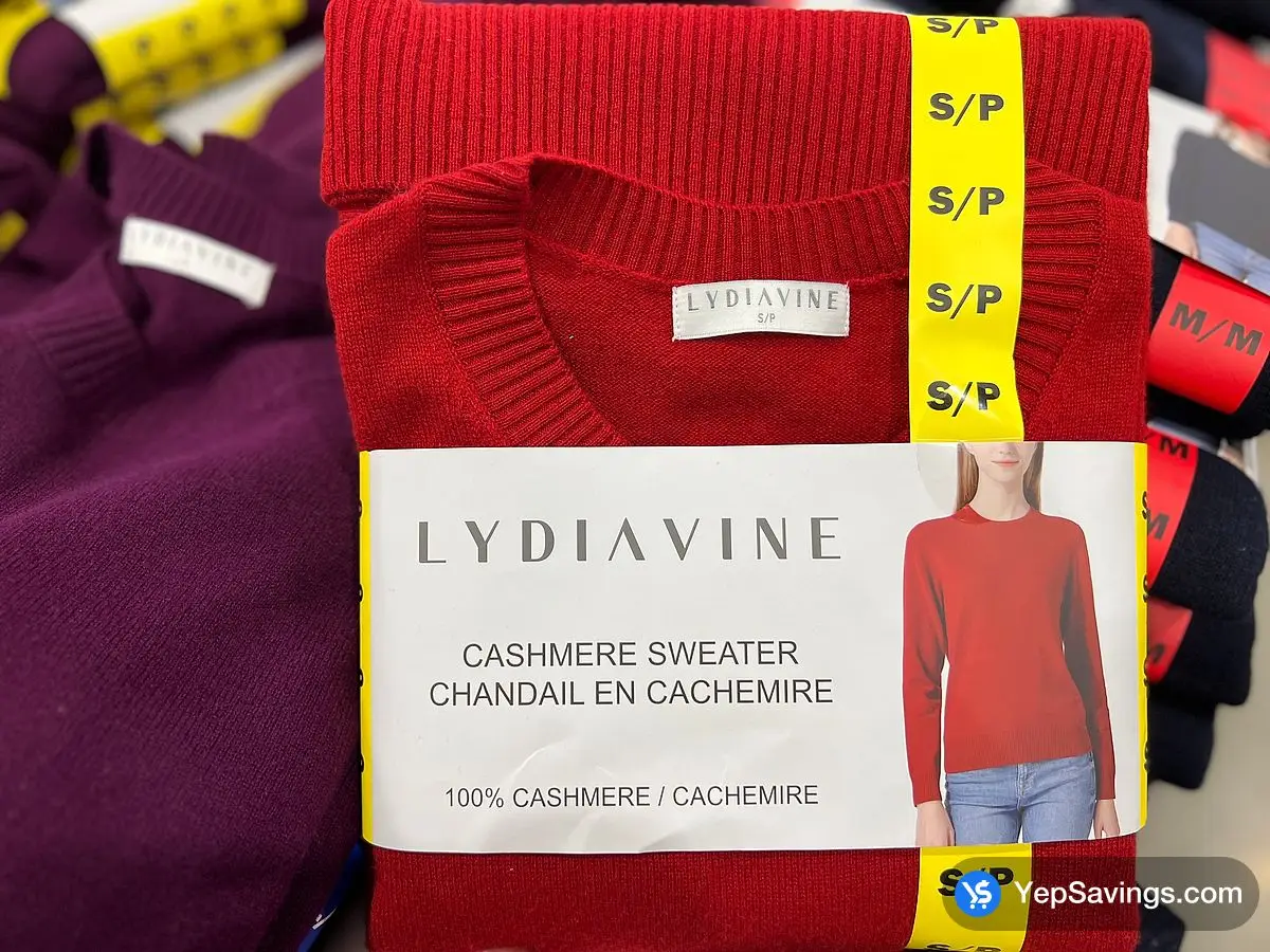 Costco LYDIA VINE CASHMERE SWEATER LADIES SIZES S - XL - Canada (ITM 7001234)