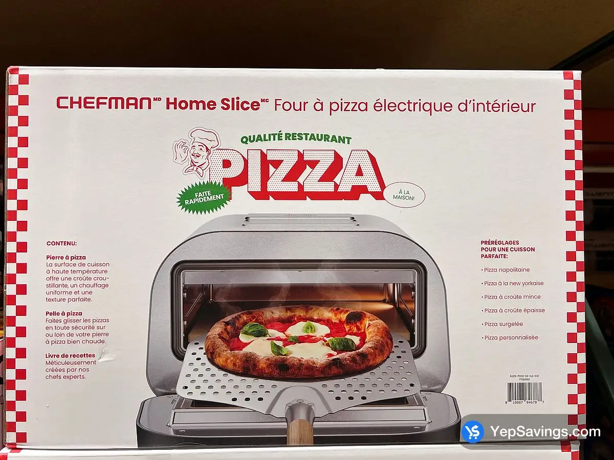 CHEFMAN INDOOR PIZZA OVEN ELECTRIC ITM 1756560 at Costco