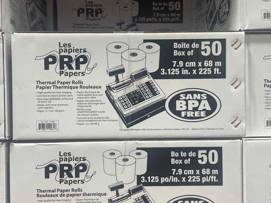 Costco PRP PAPERS THERMAL REGISTER ROLLS PACK OF 50 BPA FREE - Canada (ITM 1141888)