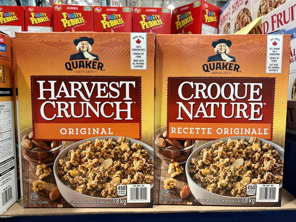 QUAKER HARVEST CRUNCH 1.8 kg ITM 891 at Costco