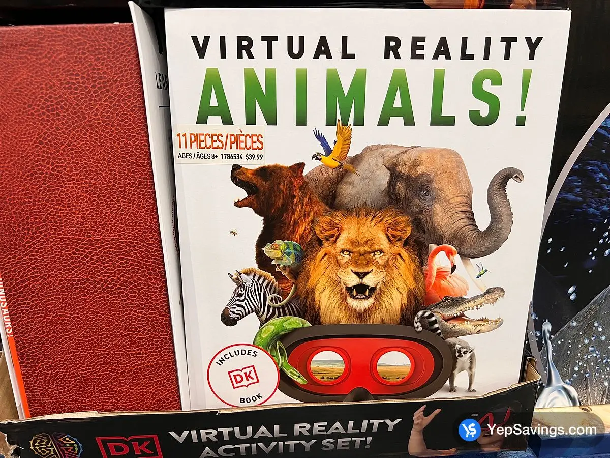 VIRTUAL REALITY DINOSAURS! 80 PAGE INTERACTIVE BOOK ITM 1786534 at Costco