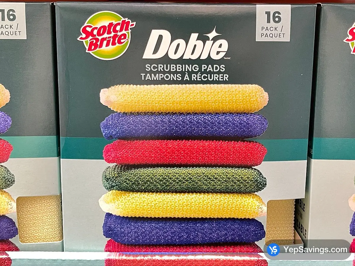 Costco SCOTCH - BRITE DOBIE SCRUBBING PADS PACK OF 16 - Canada (ITM 1913256)