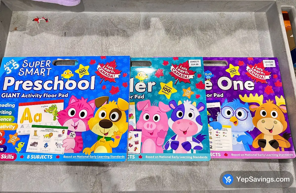 Costco SUPER SMART FLOOR PADS PRESCHOOL/KINDERGARTEN FIRST GRADE/TODDLER - Canada (ITM 1040577)