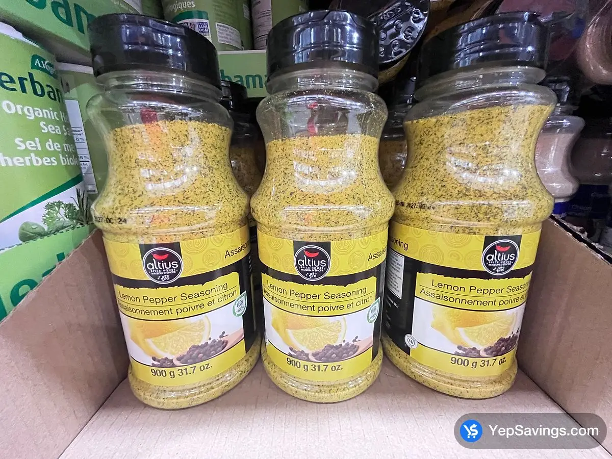 Costco ALTIUS LEMON PEPPER 900 g - Canada (ITM 1644649)