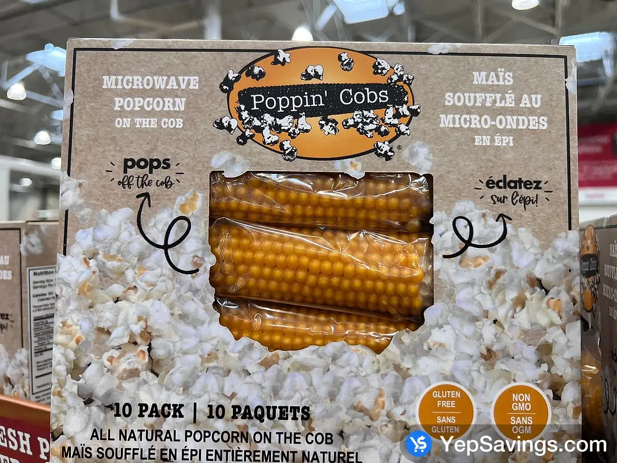 POPPIN' COBS MICROWAVE POPCORN 10 pk ITM 1765198 at Costco