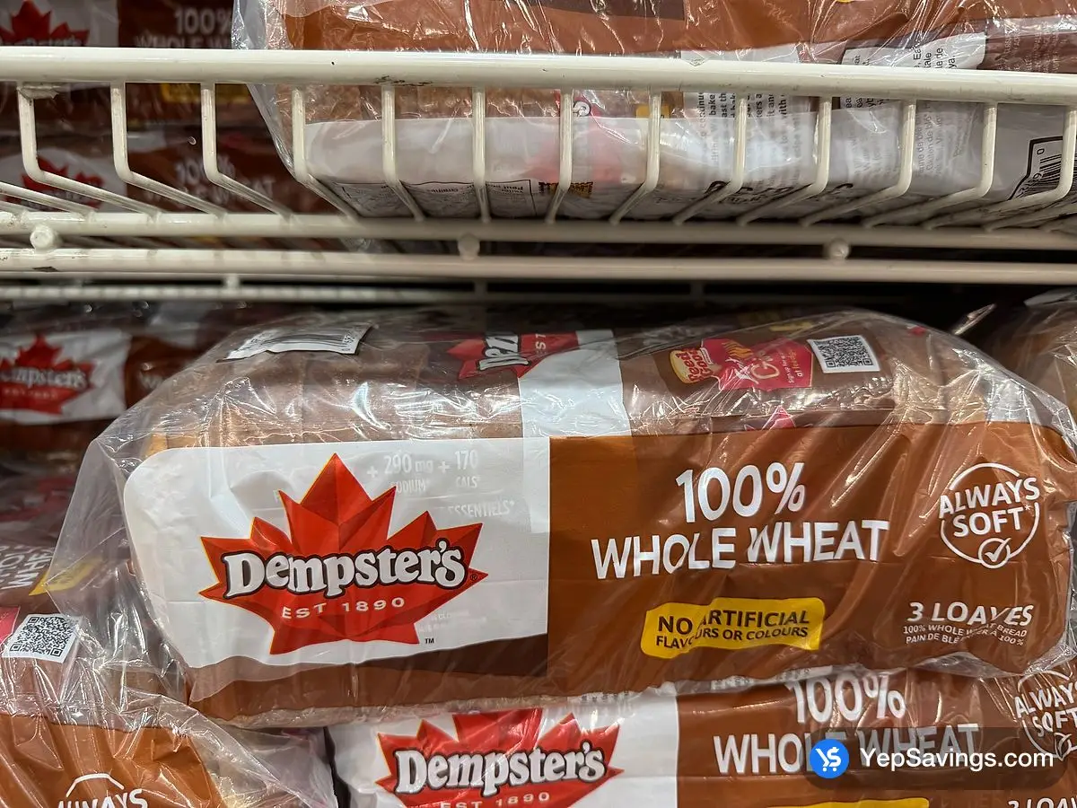 Costco DEMPSTER'S 100% WHOLE WHEAT 3 x 675 g D3 - Canada (ITM 16197)