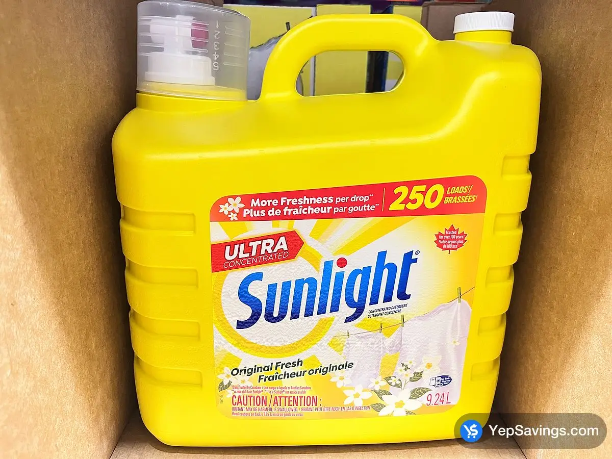 Costco SUNLIGHT LIQUID DETERGENT 250 wash loads - Canada (ITM 2448373)