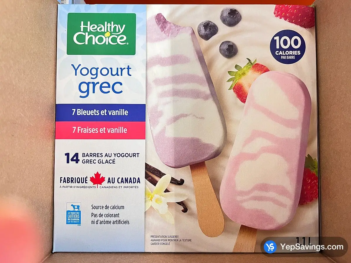 Costco HEALTHY CHOICE GREEK YOGURT BARS 14 X 80 ml - Canada (ITM 4266751)