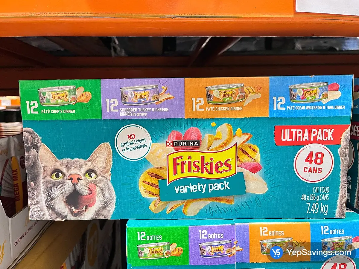 Costco FRISKIES VARIETY PACK 48 x 156 g - Canada (ITM 1377088)