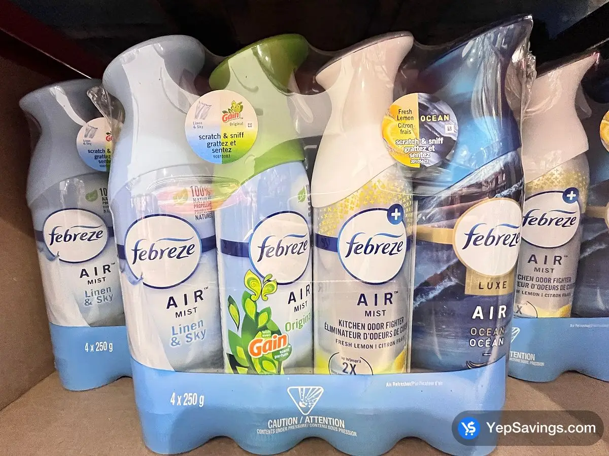 FEBREZE AIR EFFECTS PACK OF 4 ITM 8827196 at Costco