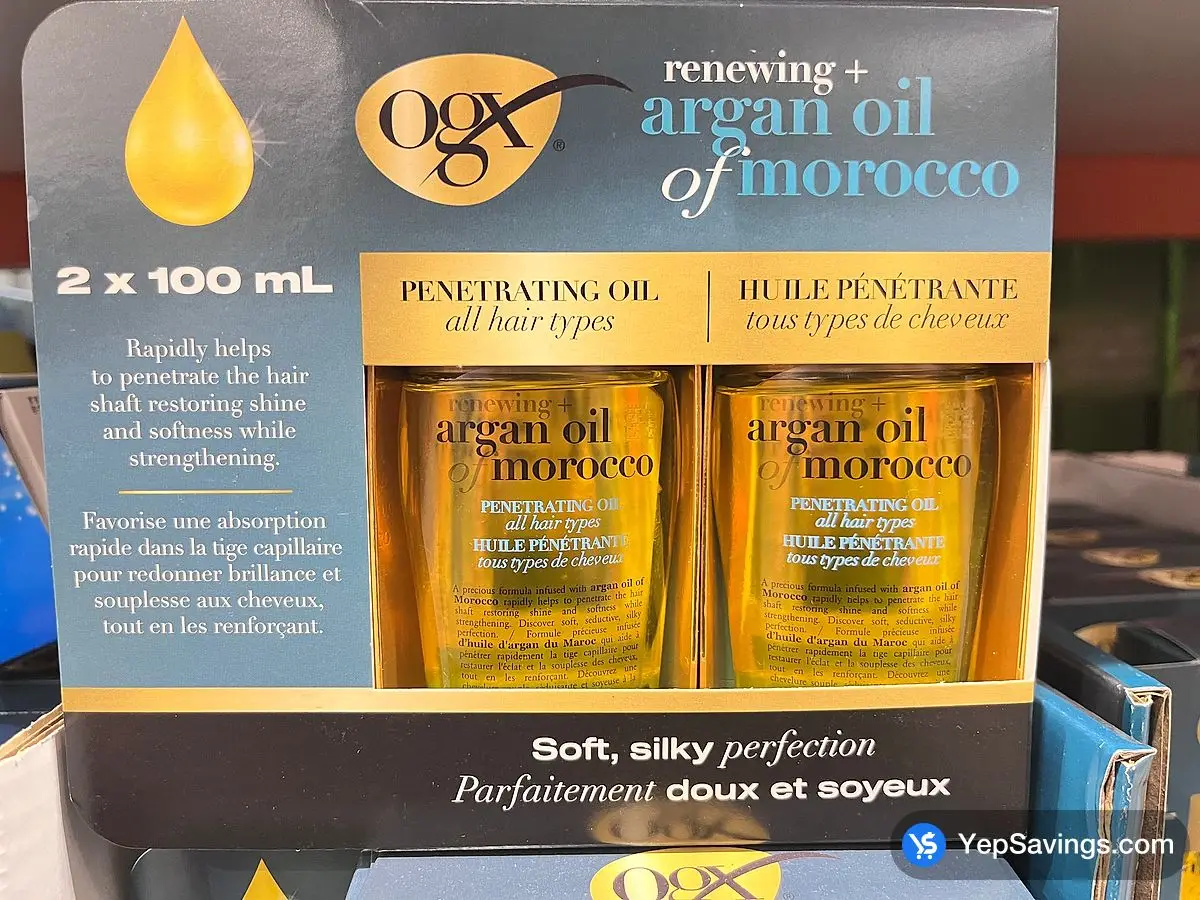Costco OGX ARGAN OIL OF MOROCCO 2 x 100 mL - Canada (ITM 1836988)
