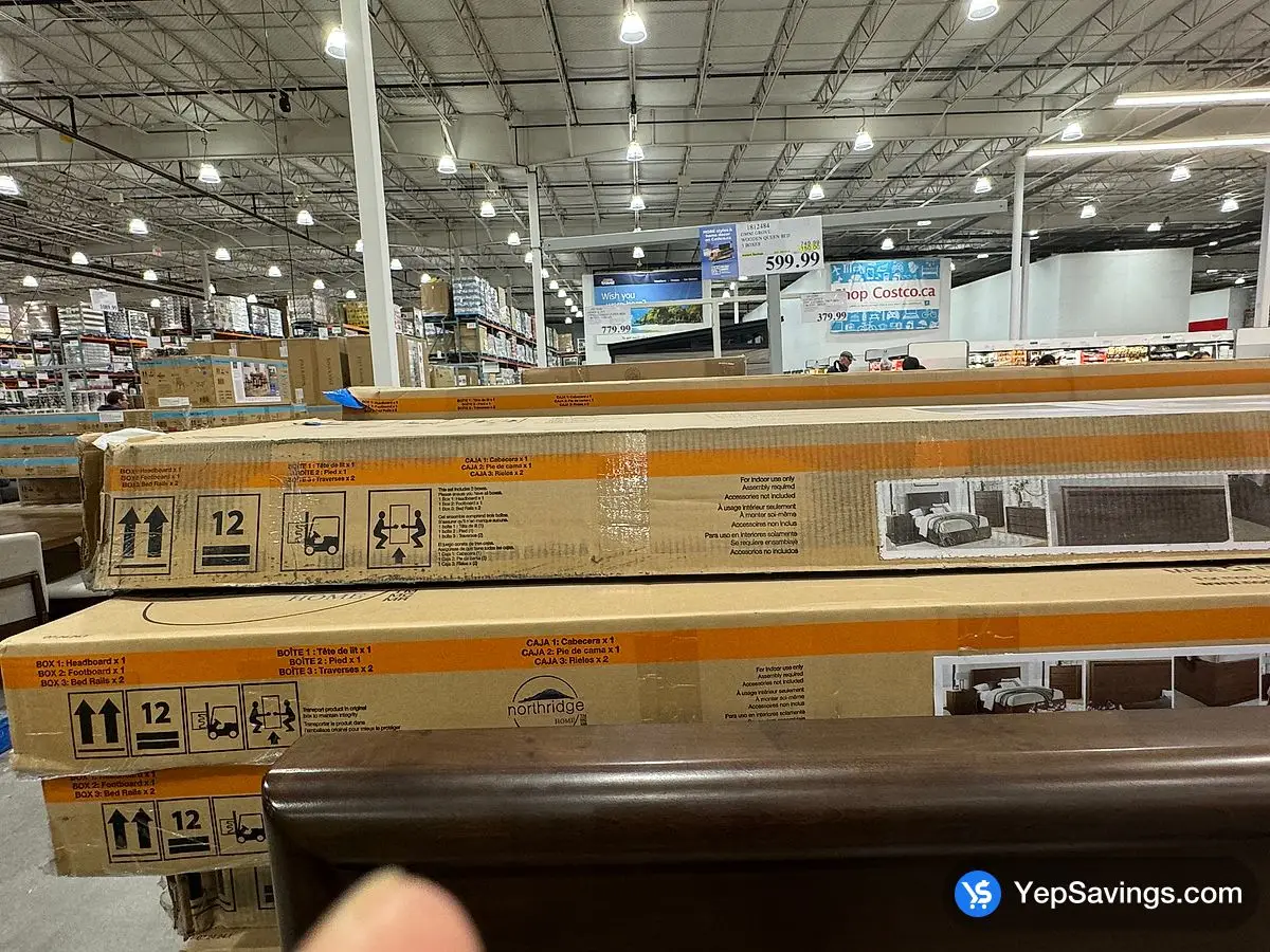 Costco OMNI GROVE WOODEN KING BED 3 BOXES - Canada (ITM 1812485)