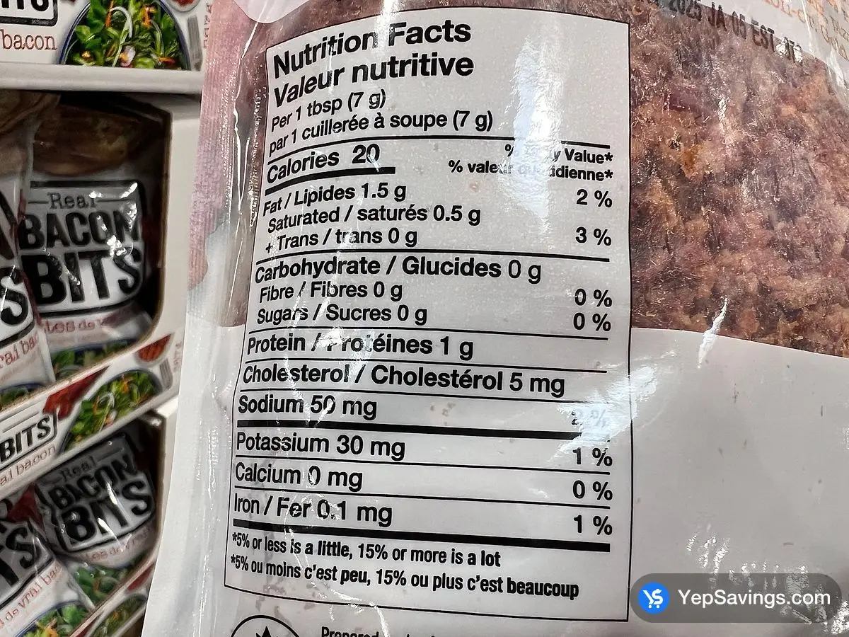 Costco GOLD LABEL BACON BITS 567 g - Canada (ITM 1777952)