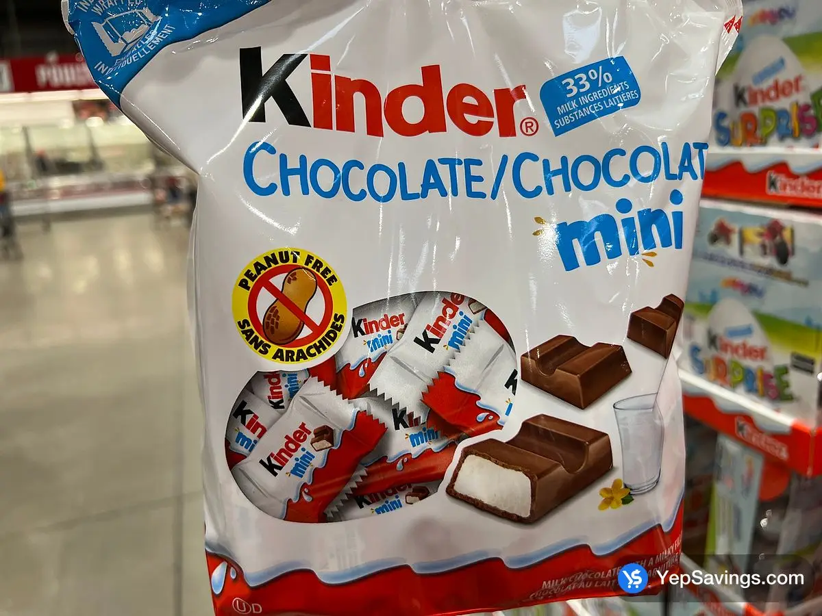 KINDER MINI CHOCOLATE 330g ITM 1659396 at Costco