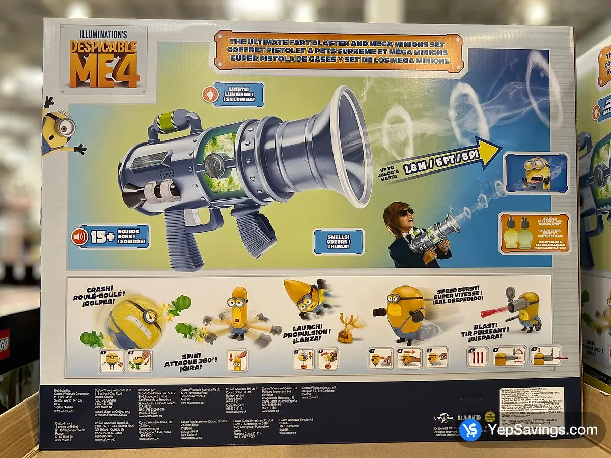 Costco DESPICABLE ME4 ULTIMATE FART BLASTER AND MEGA MINION SET - Canada (ITM 2503103)