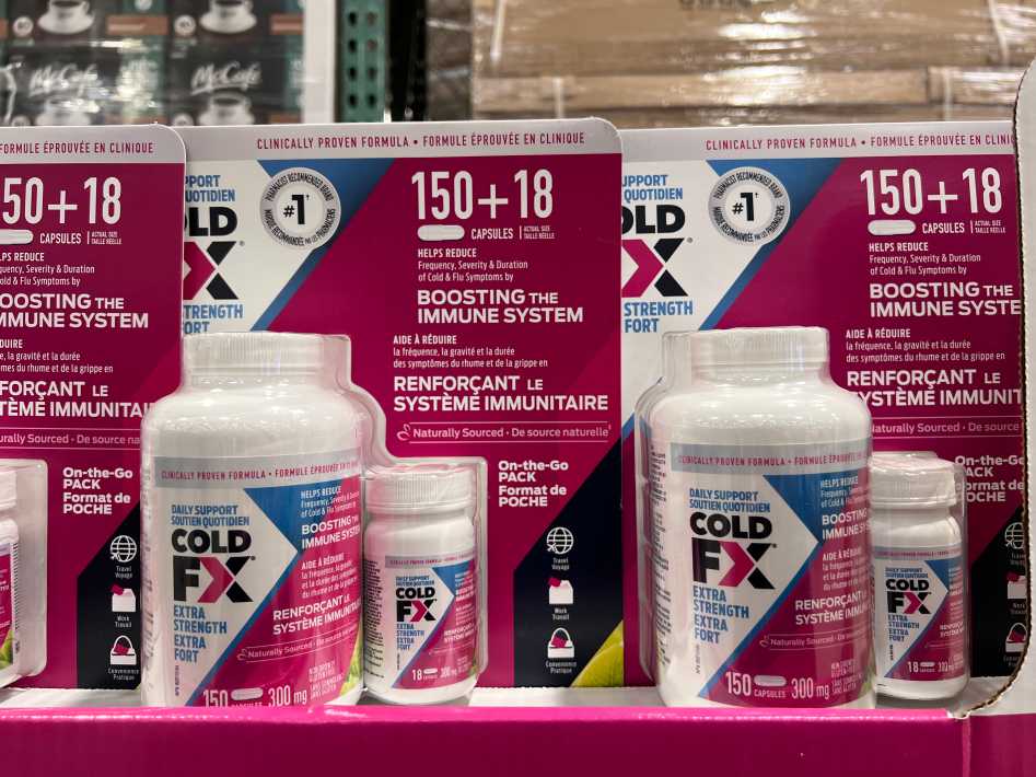 COLD-FX EXTRA STRENGTH DAILY DEFENSE 150 + 18 CAPSULES ITM 8727880 at Costco