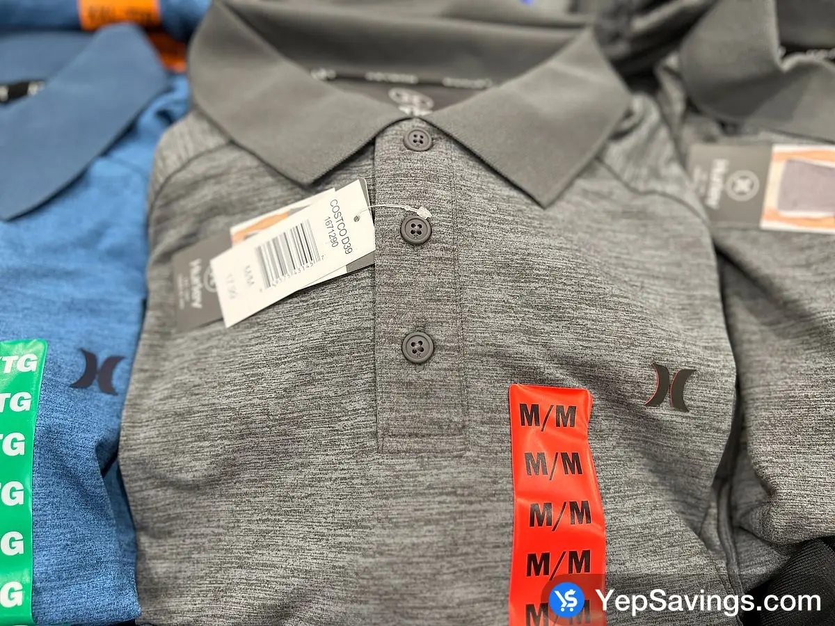 HURLEY ACTIVE POLO MENS SIZES S - XXL ITM 1671290 at Costco