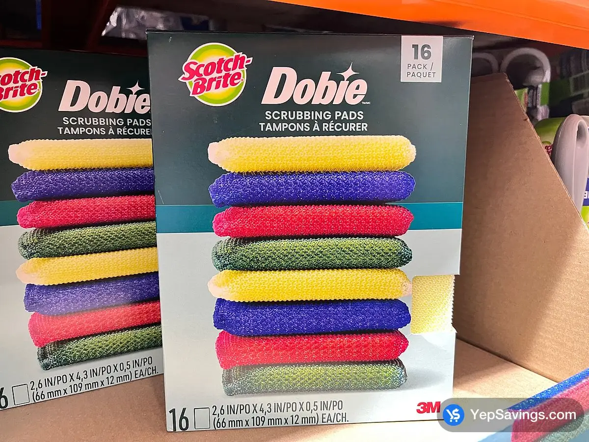 Costco SCOTCH - BRITE DOBIE SCRUBBING PADS PACK OF 16 - Canada (ITM 1913256)