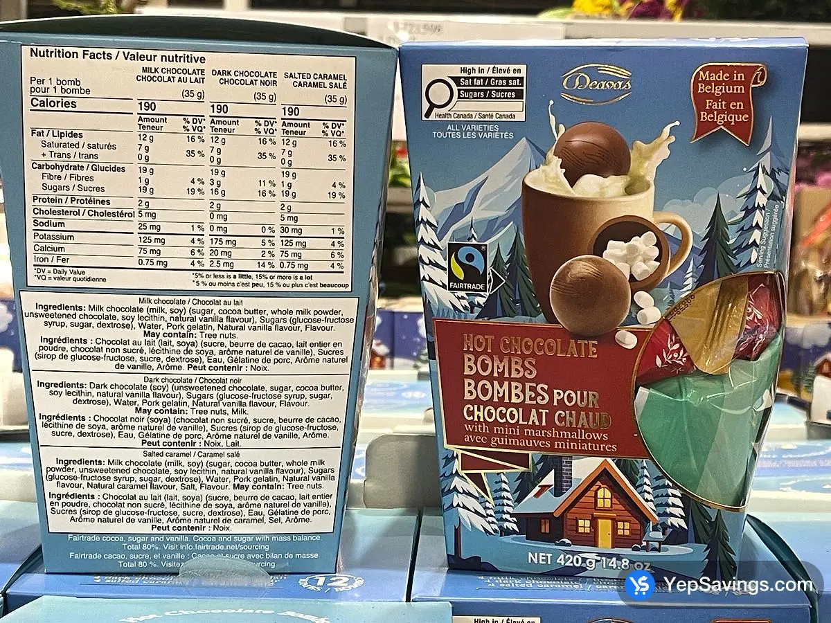 Costco DEAVAS COCOA BOMBS 12 count - Canada (ITM 1735366)