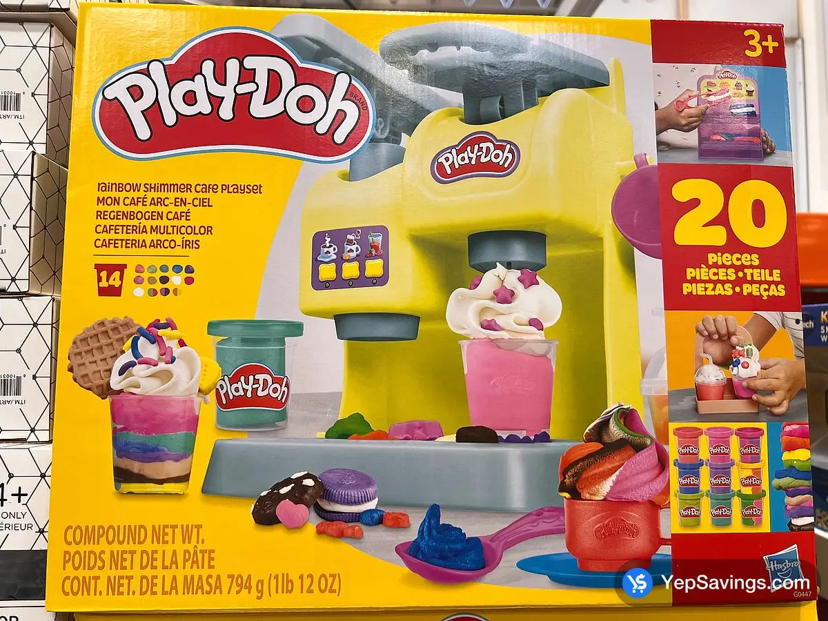 Costco PLAY - DOH RAINBOW SHIMMER CAFE PLAYSET - Canada (ITM 1739869)