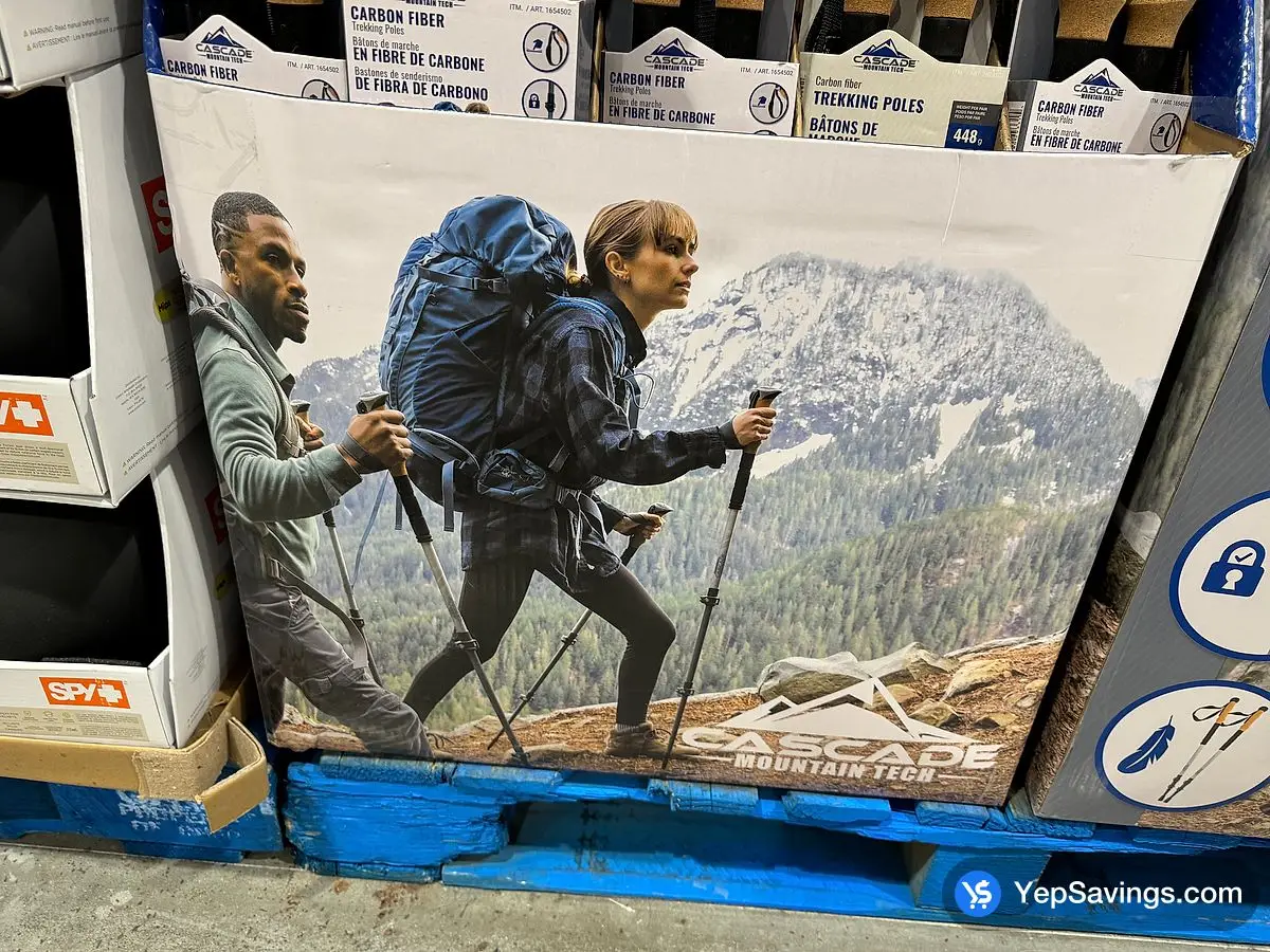 Costco CASCADE MOUNTAIN 100 % CARBON FIBER TREKKING POLE - Canada (ITM 1654502)