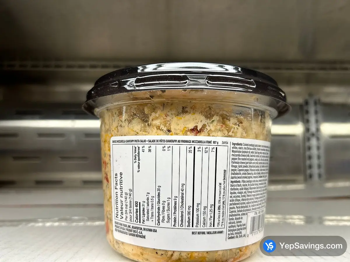 Costco STONEMILL KITCHENS CAVATAPPI SALAD 907 g - Canada (ITM 1806146)