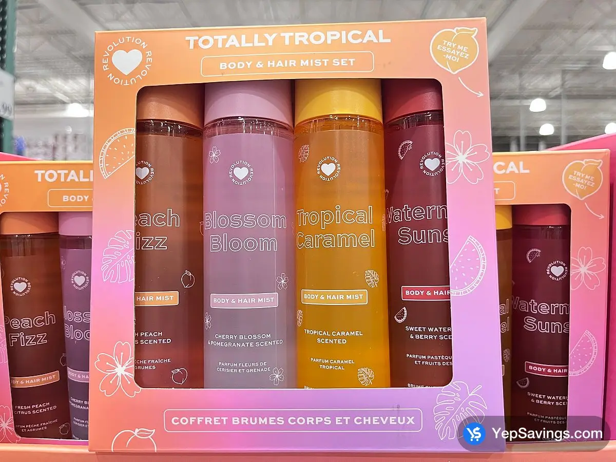 Costco REVOLUTION BEAUTY BODY & HAIR MIST SET 4 x 236 mL - Canada (ITM 1880205)