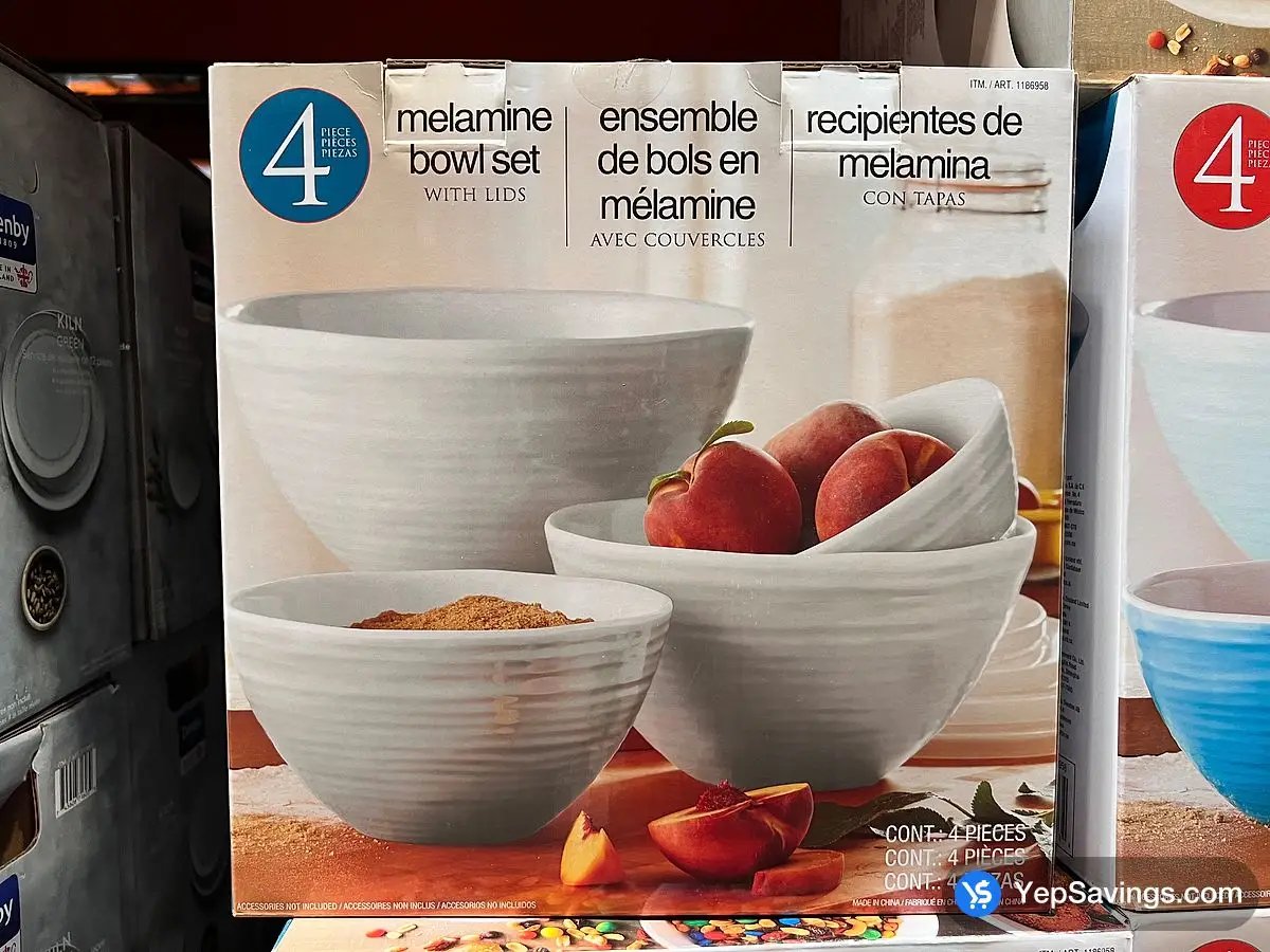 PANDEX MELAMINE MIXING BOWLS 4 PIECES ITM 1186958 at Costco