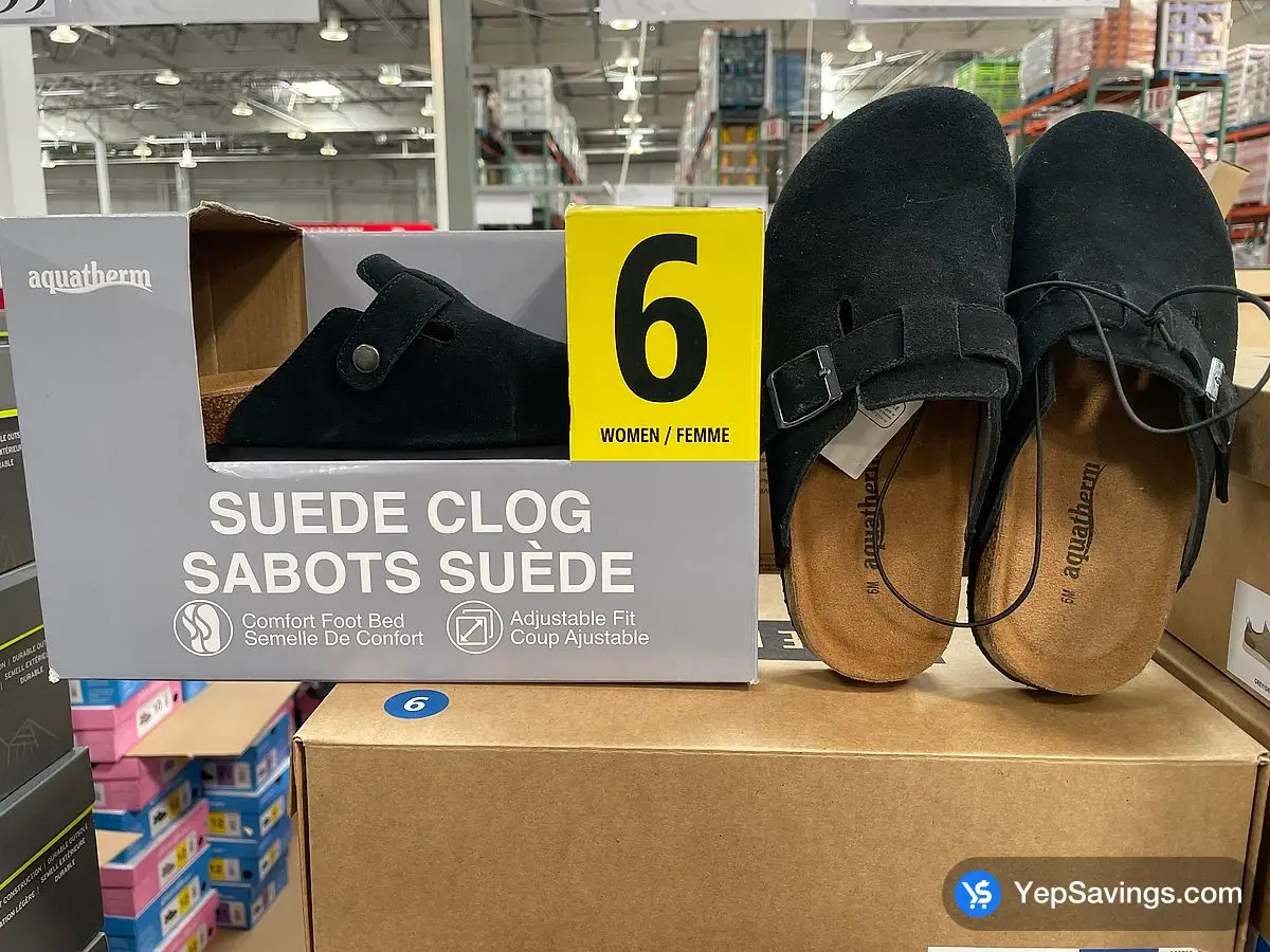 Costco AQUATHERM SUEDE CLOG + LADIES SIZES 6/7 ONLY - Canada (ITM 1748007)