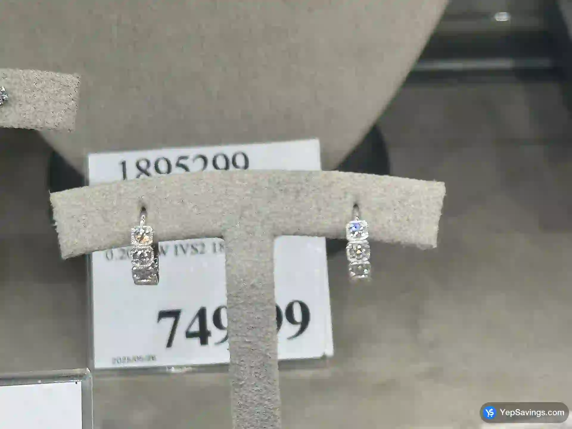 Costco 14KT WHITE GOLD ROUND DIAMOND HOOP EARRINGS 0.31CTW IVS2 - Canada (ITM 1184131)
