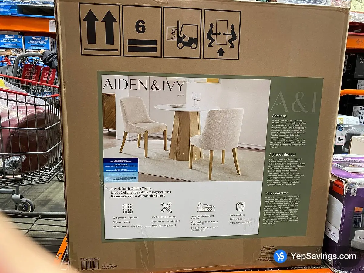 Costco AIDEN & IVY 2-PACK DINING 1 BOX - Canada (ITM 1783028)