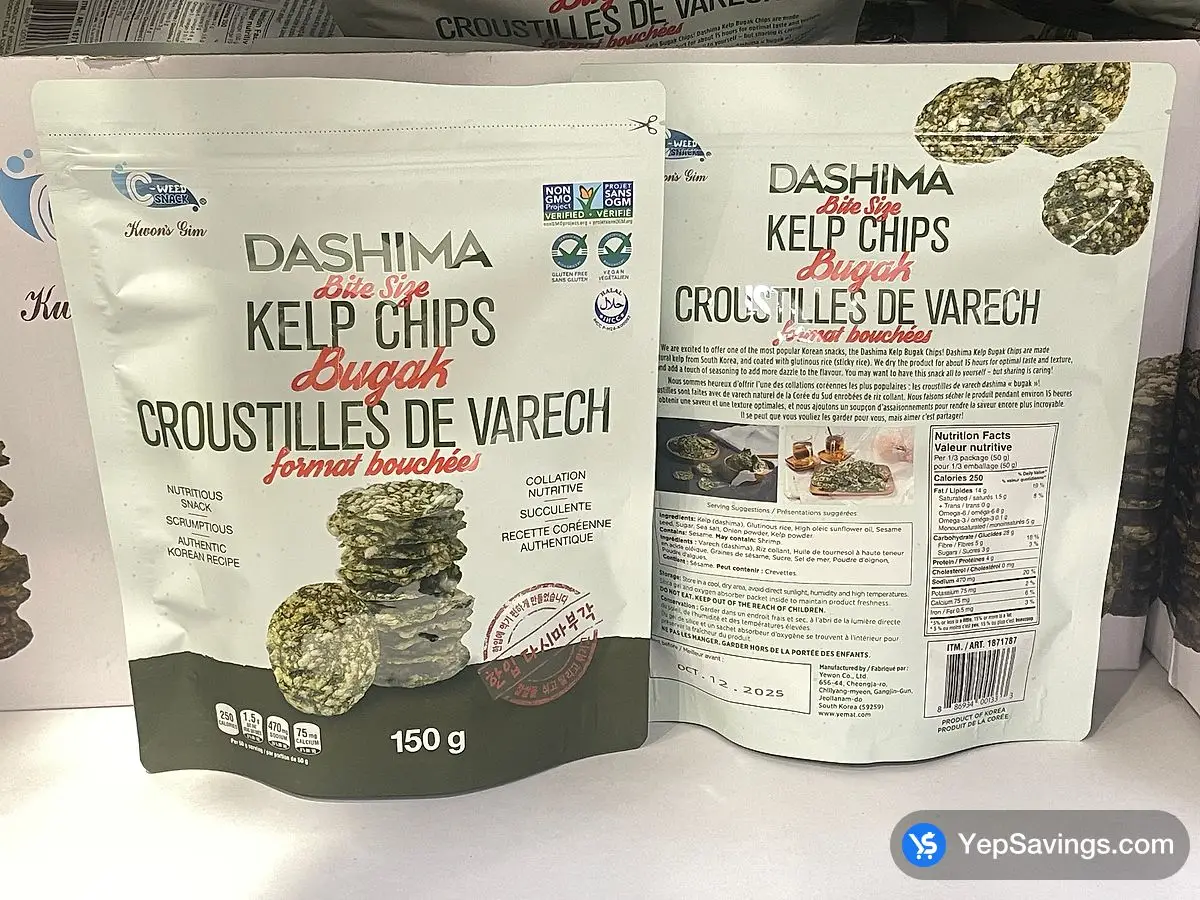 Costco C - WEED SNACK DASHIMA BUGAK CHIPS 150g - Canada (ITM 1871787)