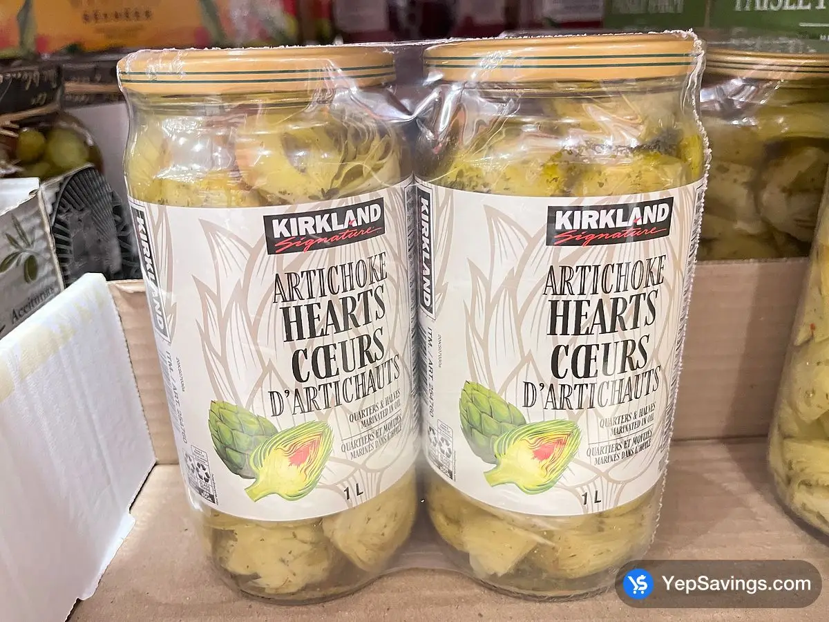 Costco KIRKLAND SIGNATURE ARTICHOKES IN OIL 2 x 1 L - Canada (ITM 254760)