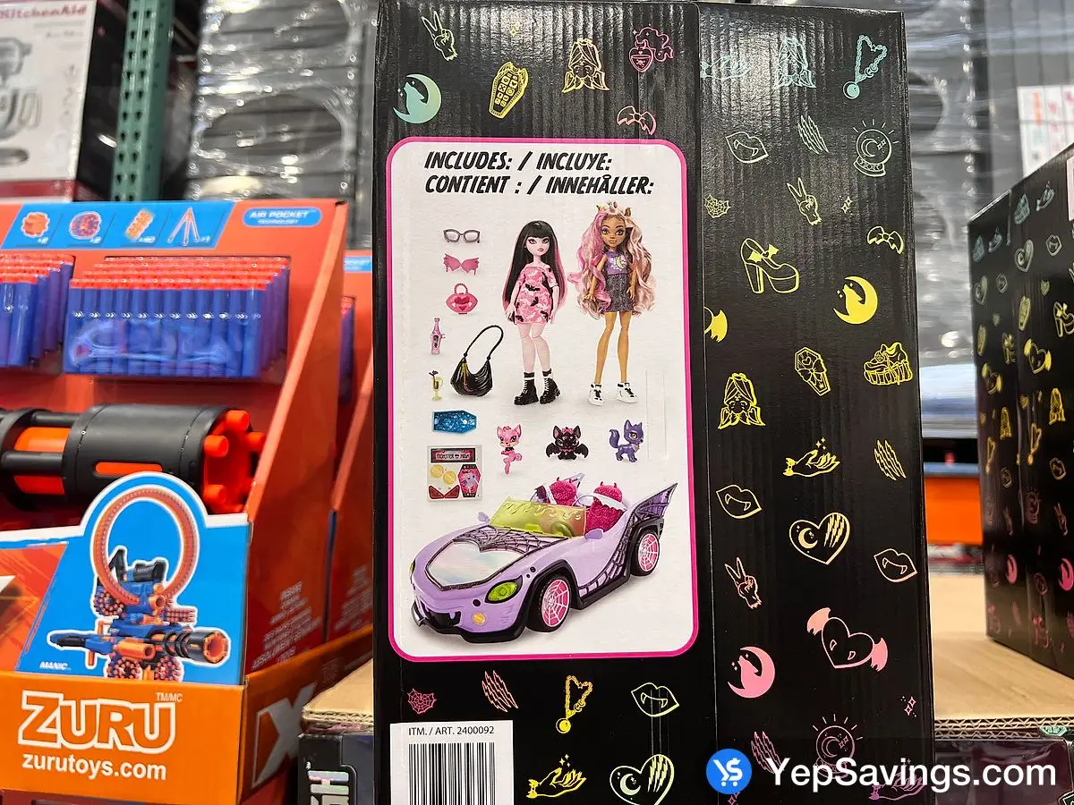 Costco MONSTER HIGH CLAWDEEN & DRACULAURA ROAD TRIP - Canada (ITM 2400092)