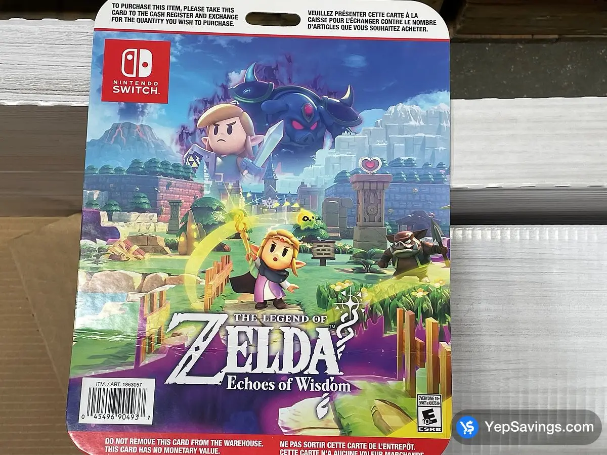 Costco NINTENDO SWITCH LEGEND OF ZELDA ECHOES OF WISDOM - Canada (ITM 1863057)