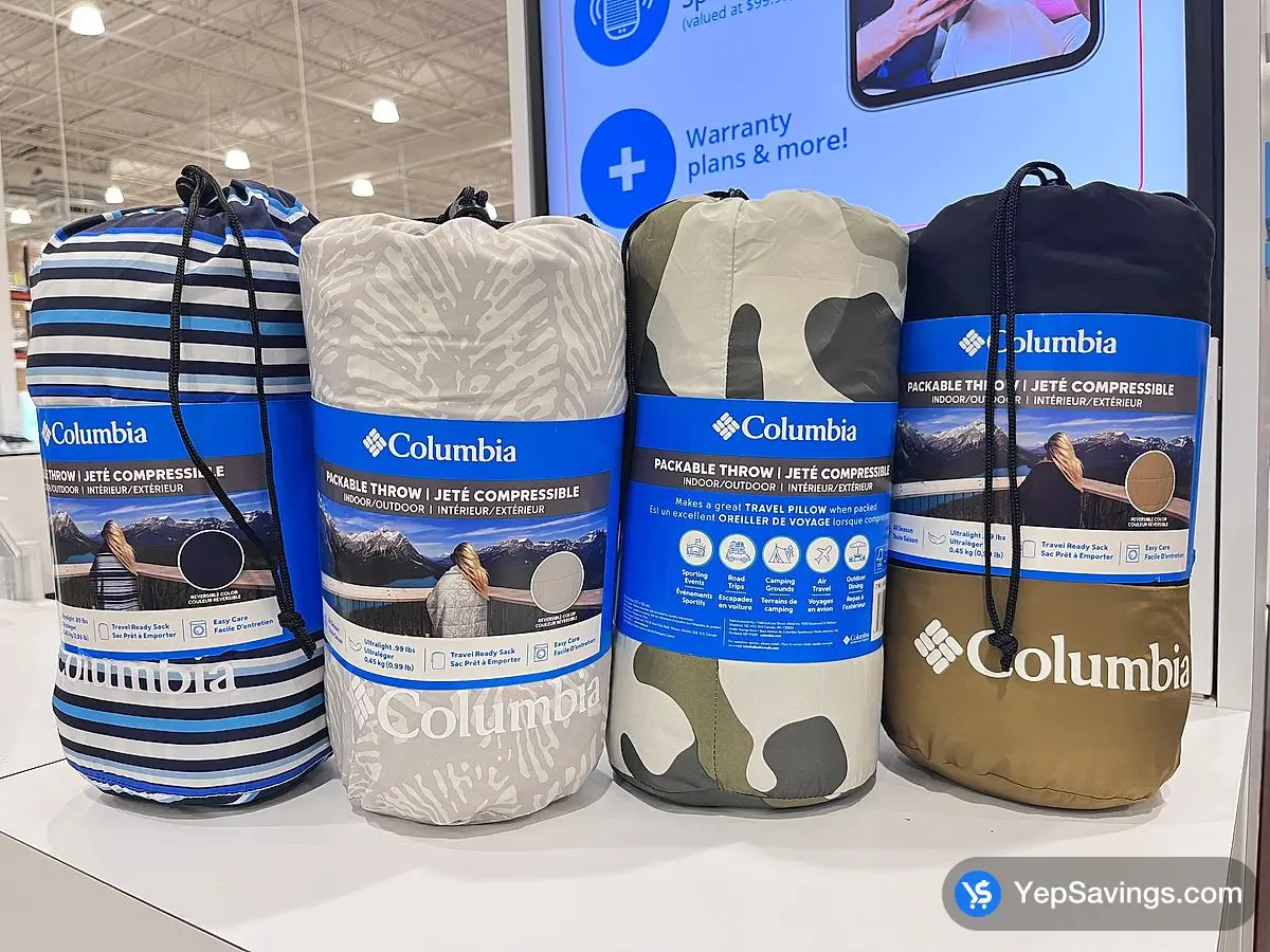 Costco COLUMBIA PACKABLE THROW 50 " X 60 " - Canada (ITM 1850866)