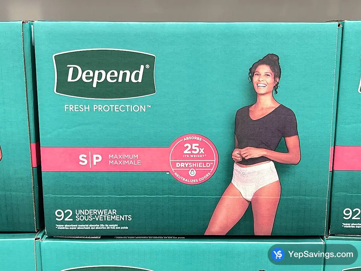 DEPEND UNDERWEAR FOR MEN S-XL ITM 2011884 at Costco