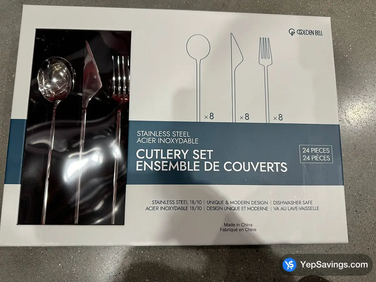 Costco GOLDEN BELL FLATWARE SET 24 PIECES - Canada (ITM 1823774)