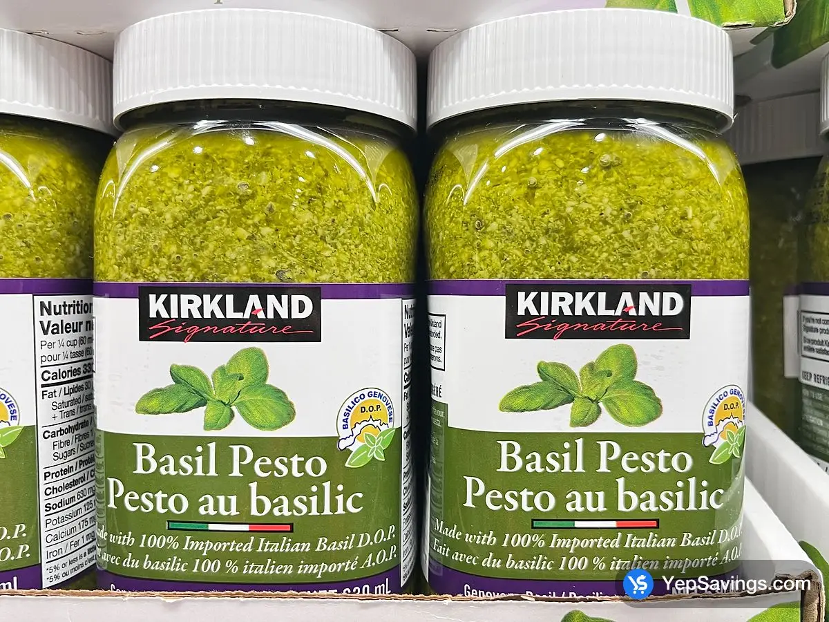 Costco KIRKLAND SIGNATURE BASIL PESTO 630 ml - Canada (ITM 990551)