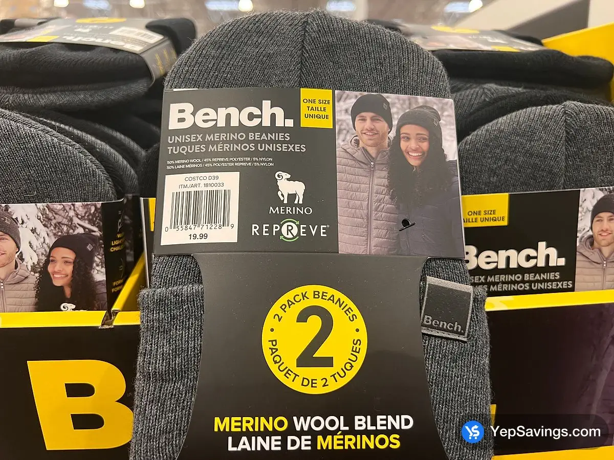 Costco BENCH BEANIE 2PK ONE SIZE - Canada (ITM 1810033)