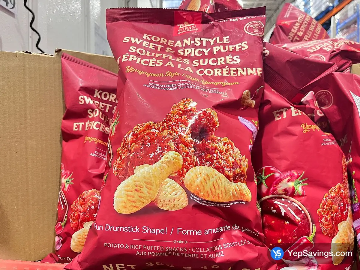 Costco SOBAN KOREAN PANTRY SWEET & SPICY PUFFS 300 g - Canada (ITM 1825505)
