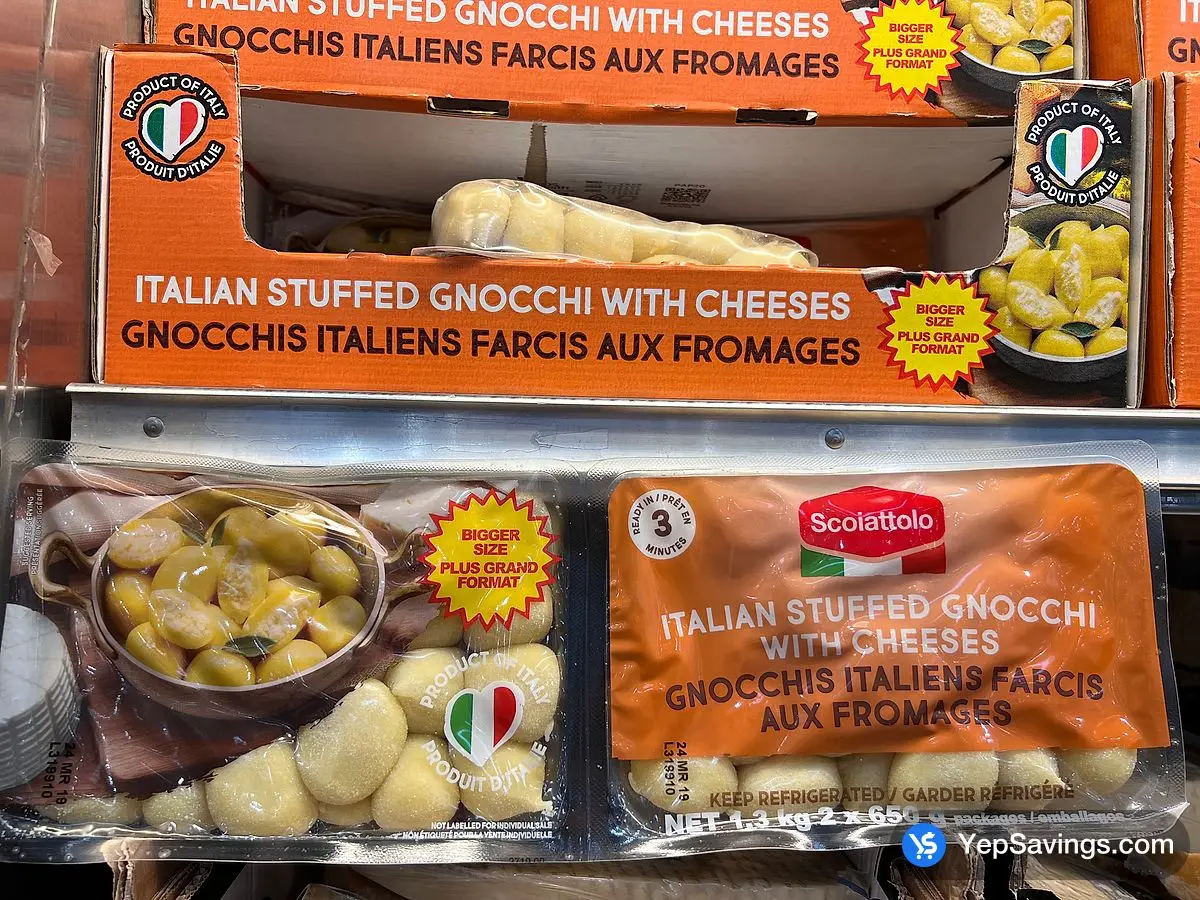 Costco SCOIATTOLO STUFFED GNOCCHI 2 x 650 g - Canada (ITM 1758989)