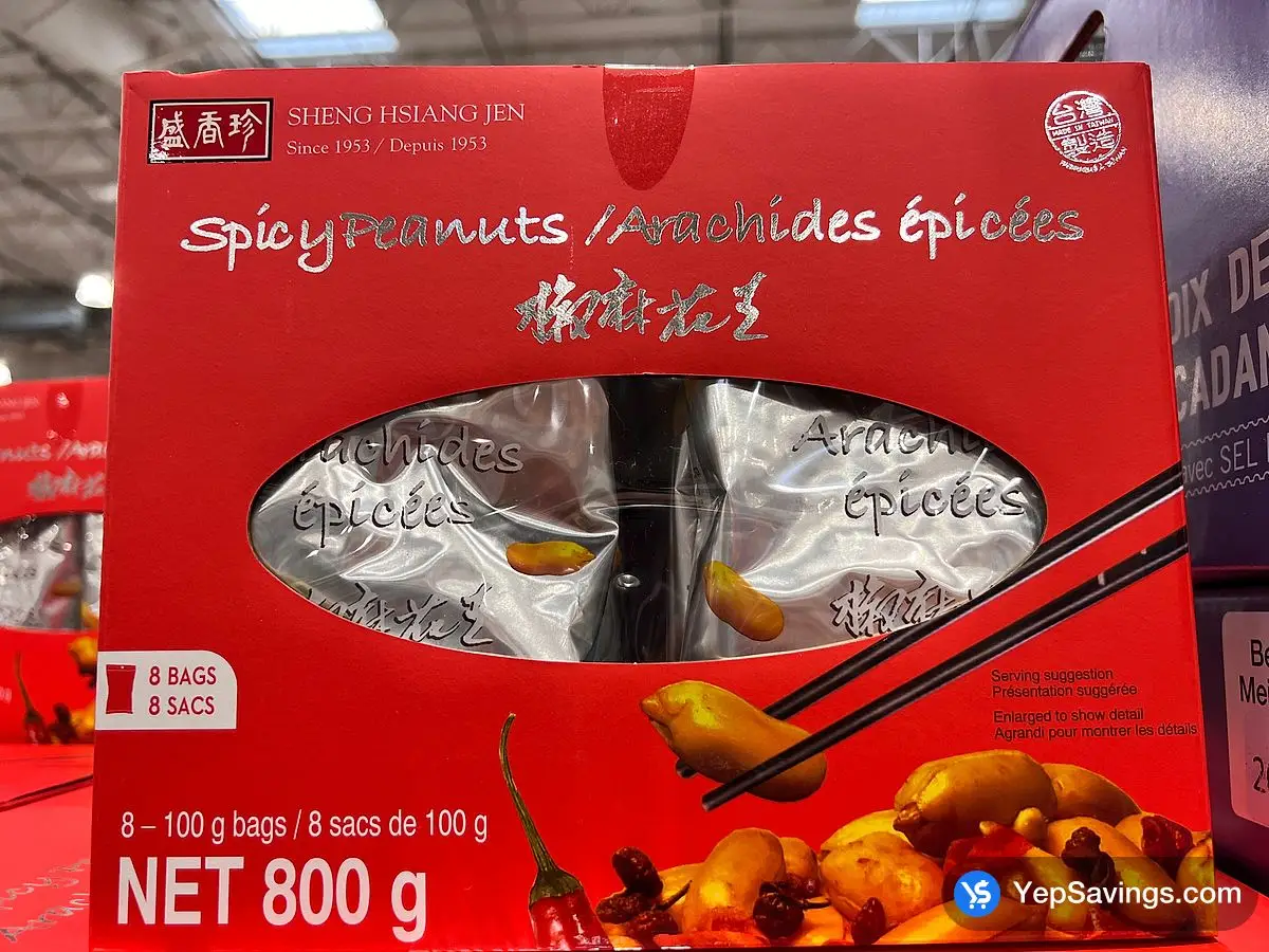 Costco SHENG HSING JEN SPICY PEANUTS 800 g - Canada (ITM 1882252)