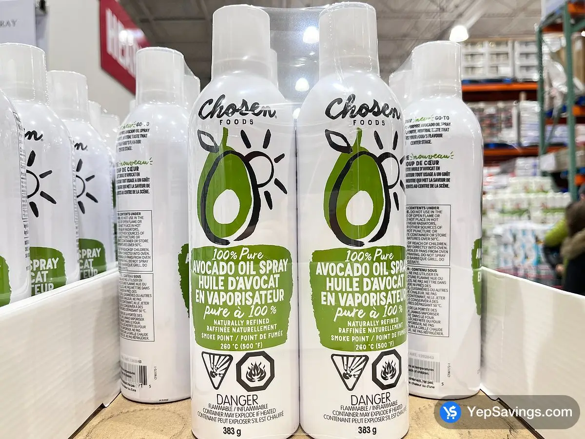 Costco CHOSEN FOODS 100% AVOCADO OILSPRAY 2 x 368 g - Canada (ITM 1392843)