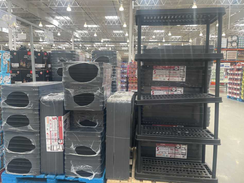 TUFF STORE NSF RESIN SHELVING 5 TIER ITM 1616540 at Costco
