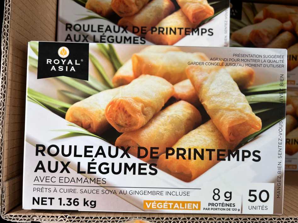 ROYAL ASIA VEG.SPRING ROLL 1.36 kg ITM 3337754 at Costco