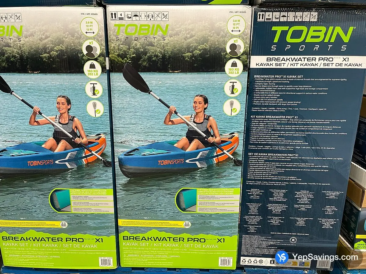 Costco TOBIN SPORTS BREAKWATER PRO KAYAK 12 " x 29 " x 12 " - Canada (ITM 1819495)