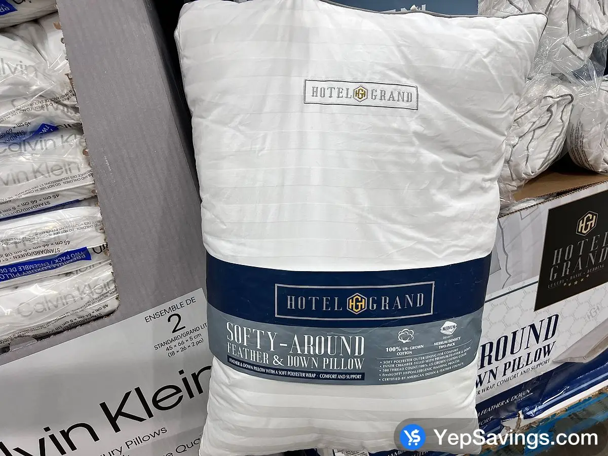 HOTEL GRAND ELS FEATHER PILLOW 20 " X 28 " - 2PK ITM 1310002 at Costco