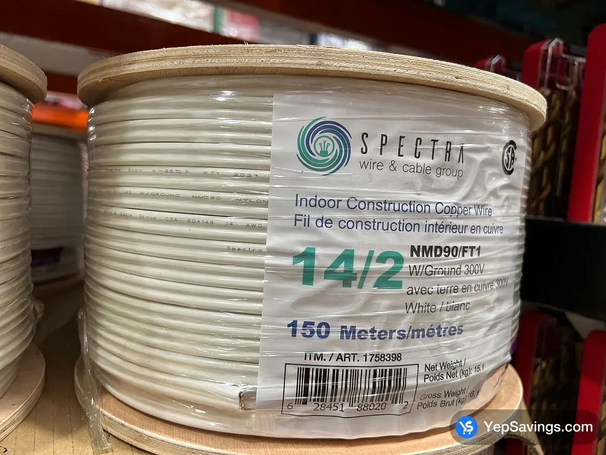 Costco SPECTRA WIRE COPPER WIRE 150M 14/2 300V - Canada (ITM 1758398)