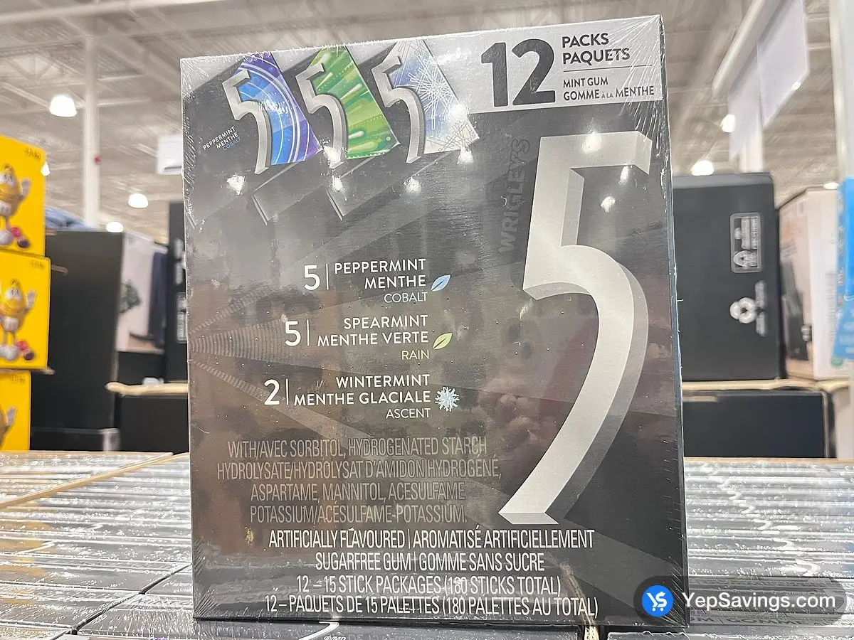 Costco 5 GUM VARIETY PACK PACK OF 12 - Canada (ITM 1001584)
